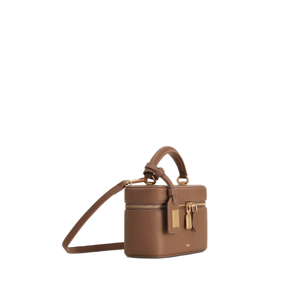 JW PEI Cleo Box Shape Top Handle Bag - Brown