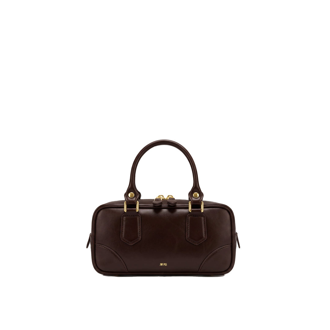 JW PEI Odette Boston Top Handle Bag - Dark Brown
