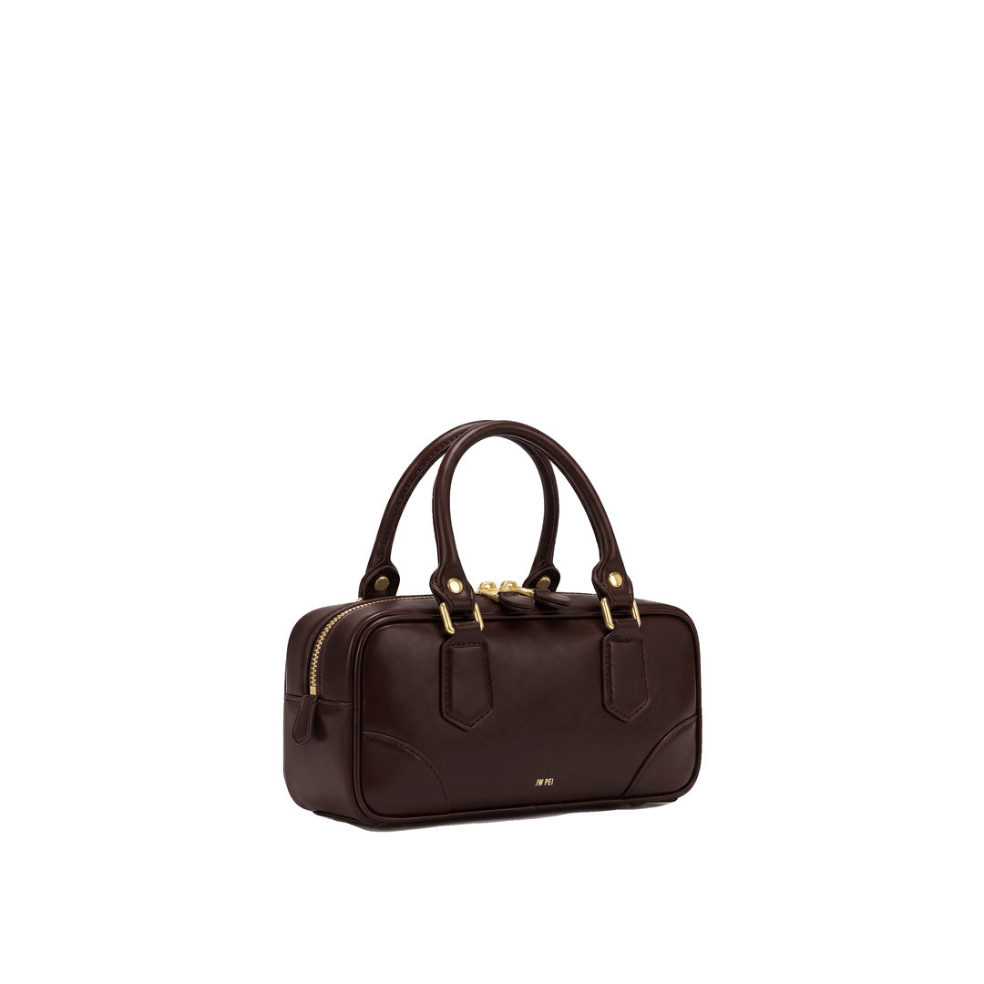 JW PEI Odette Boston Top Handle Bag - Dark Brown