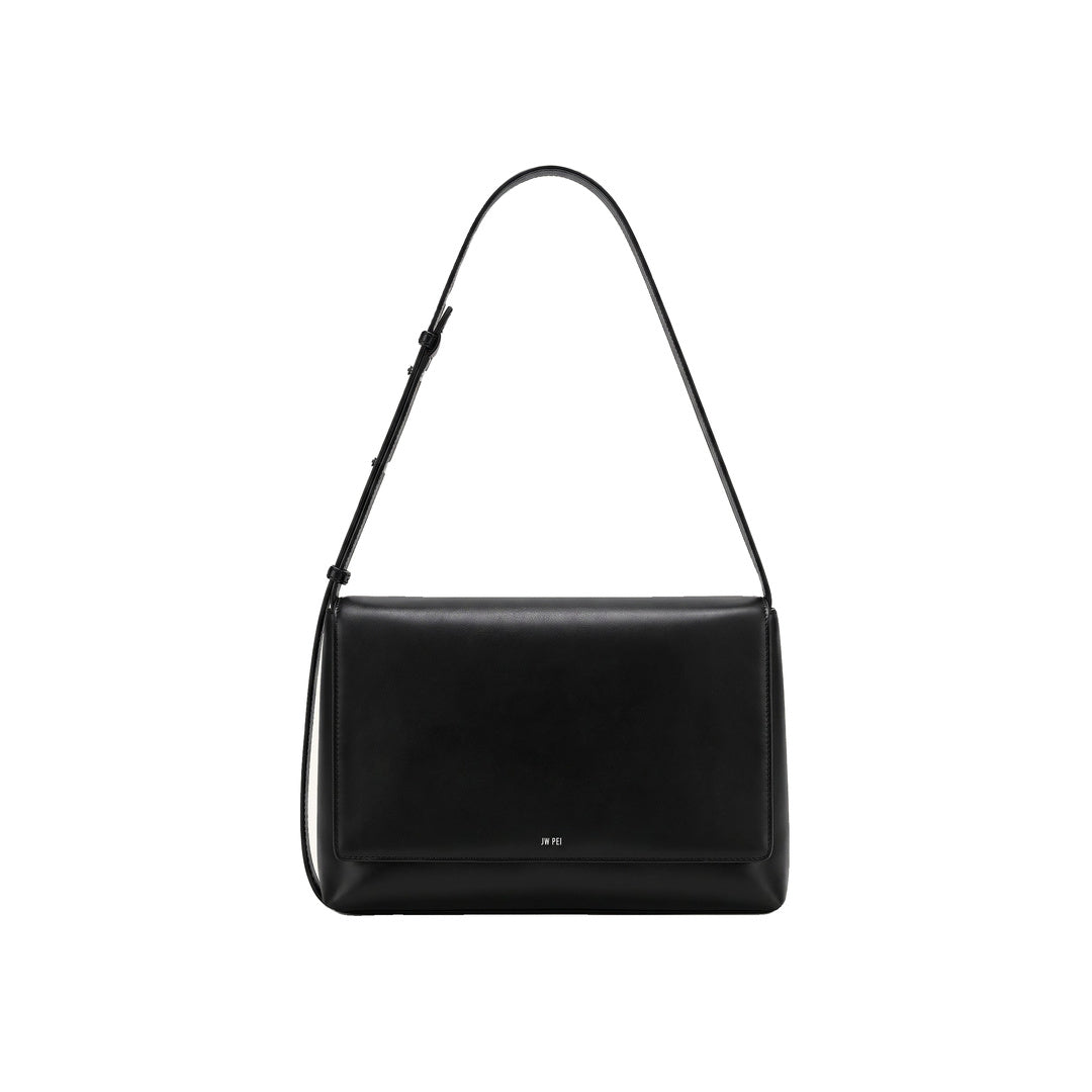 JW PEI Isolde Flap Shoulder Bag - Black