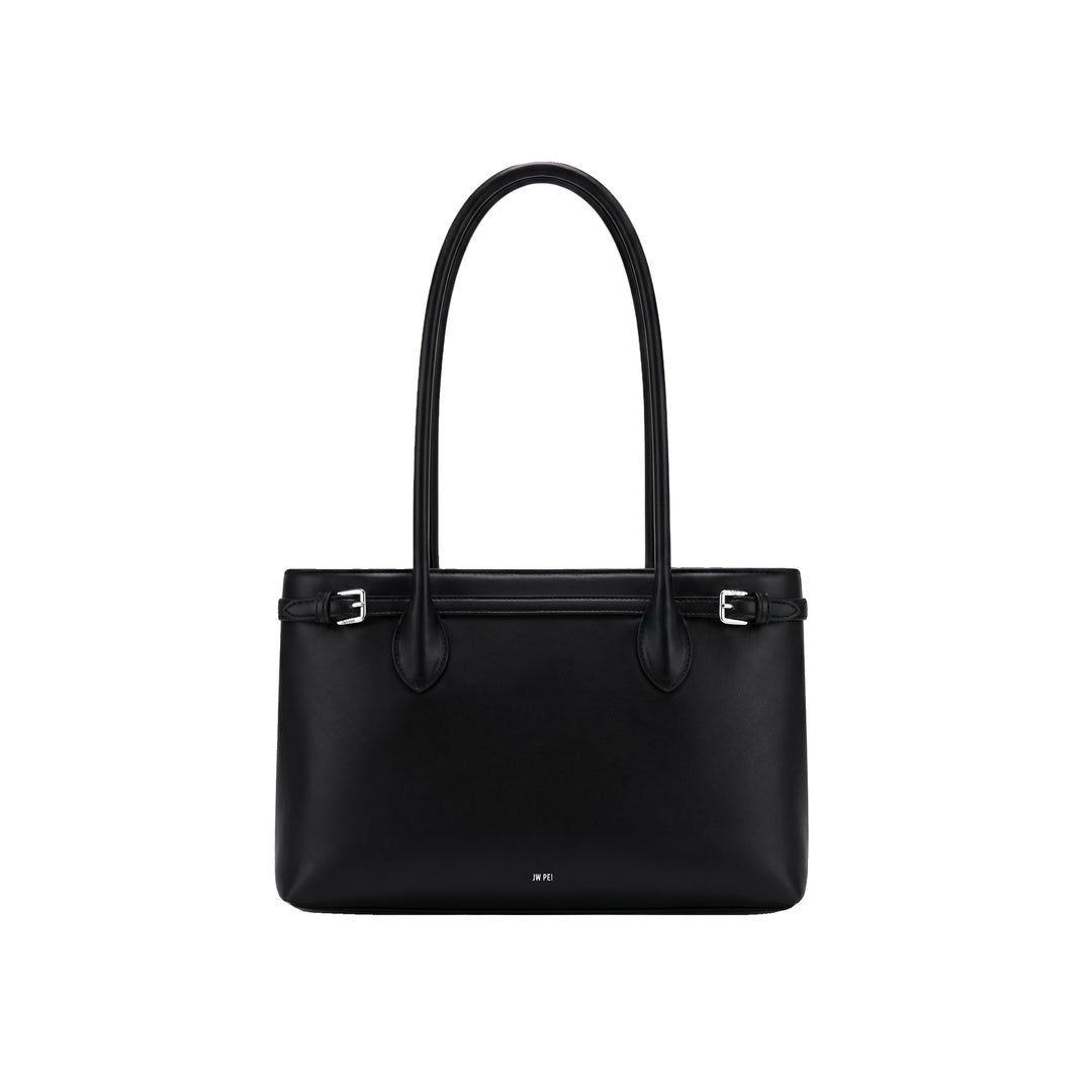 JW PEI Camille Buckle Strap Tote Bag - Black