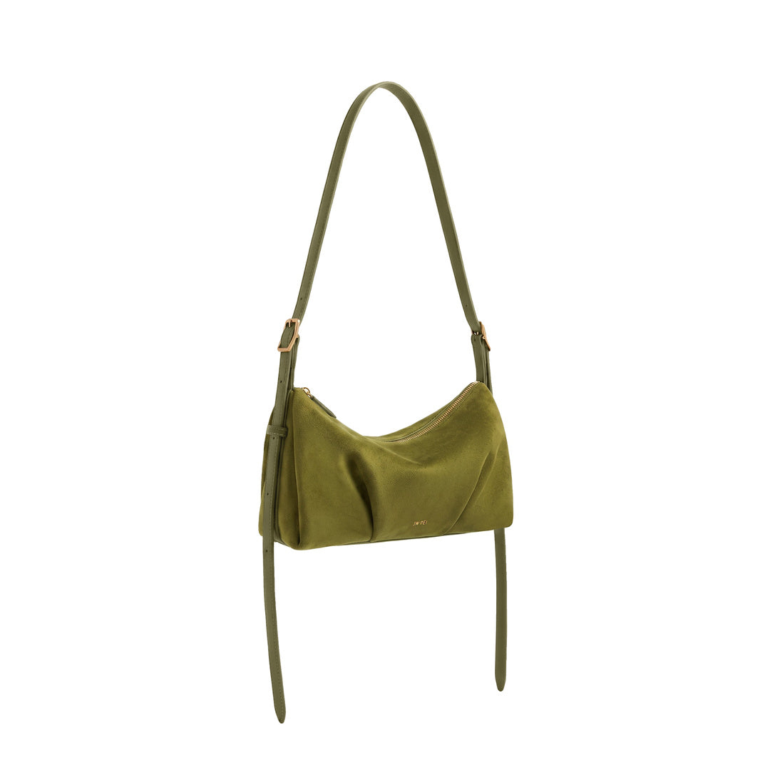 JW PEI Loriette Faux Suede Crossbody Bag - Olive Green