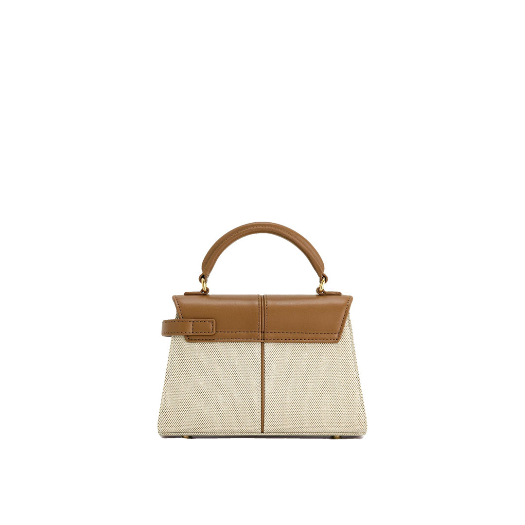JW PEI Elise Top Handle Bag - Brown Canvas