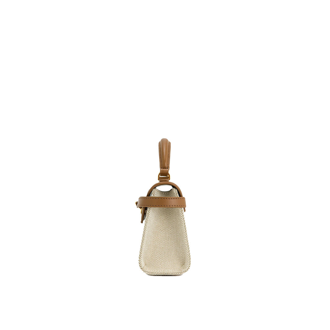 JW PEI Elise Top Handle Bag - Brown Canvas