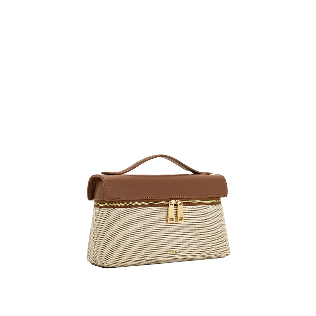 JW PEI Thea Top Handle Bag - Brown Canvas