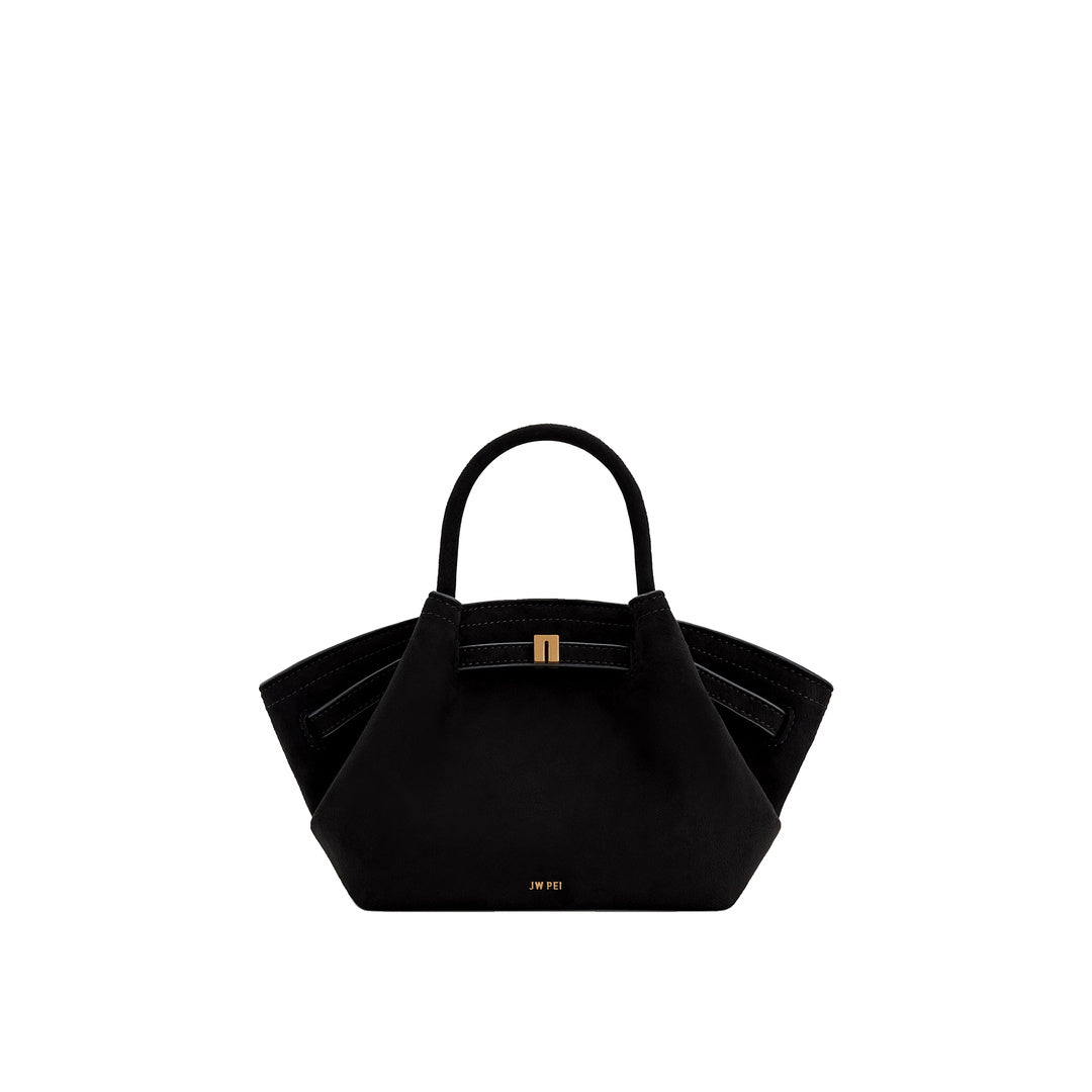 JW PEI Hana Mini Faux Suede Tote Bag - Black