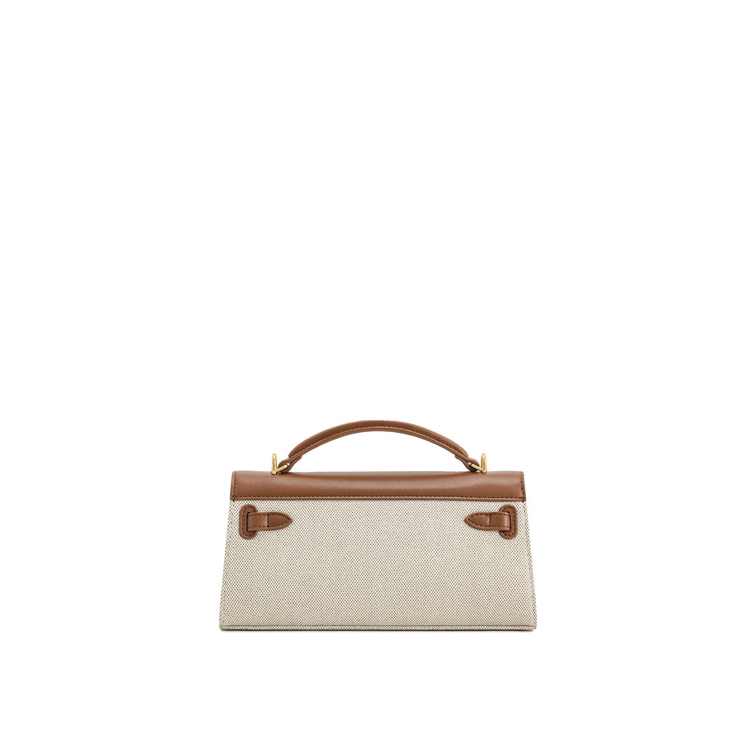 JW PEI Noor Top Handle Bag - Brown Canvas