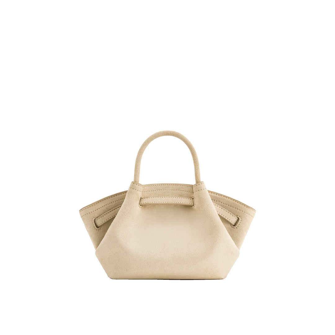 JW PEI Hana Mini Faux Suede Tote Bag - Off White