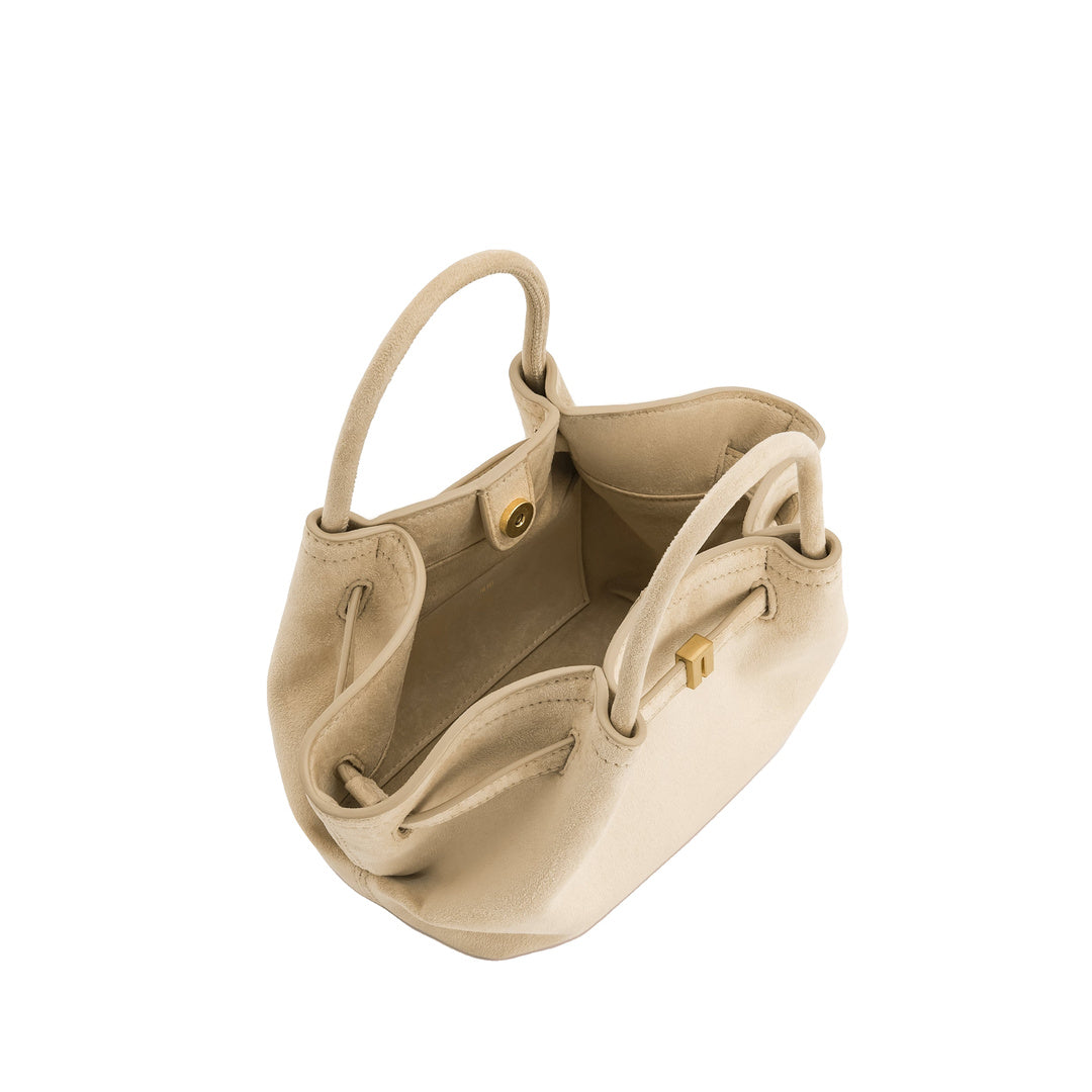 JW PEI Hana Mini Faux Suede Tote Bag - Off White