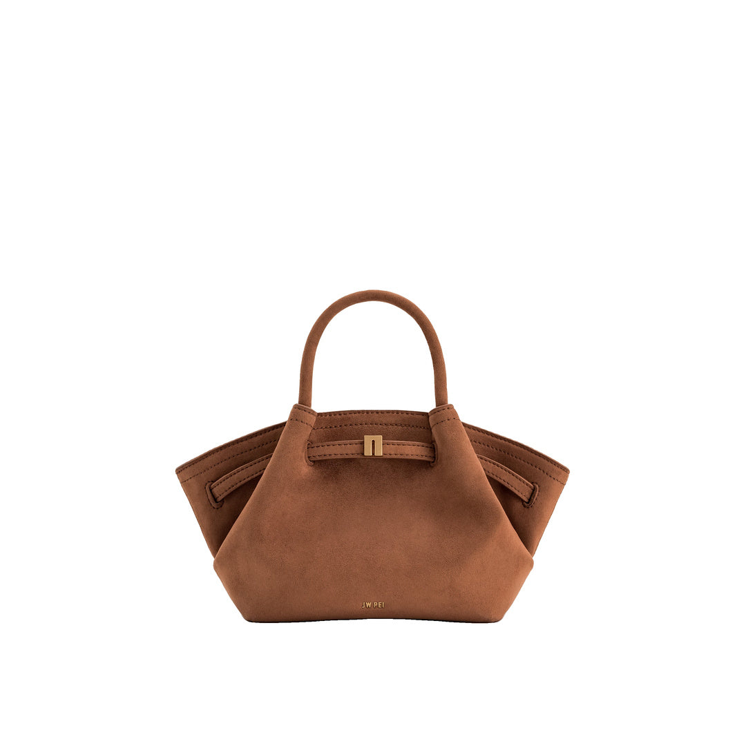 JW PEI Hana Mini Faux Suede Tote Bag - Brown