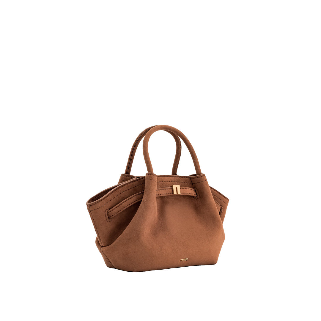 JW PEI Hana Mini Faux Suede Tote Bag - Brown