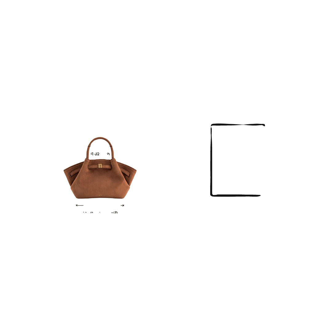 JW PEI Hana Mini Faux Suede Tote Bag - Brown