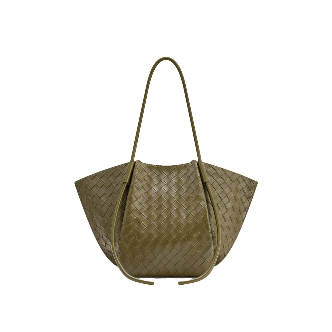JW PEI Nala Wide Weave Texture Tote Bag - Olive Green