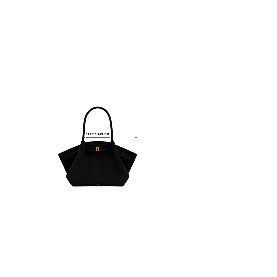 JW PEI Hana Medium Faux Suede Tote Bag - Black