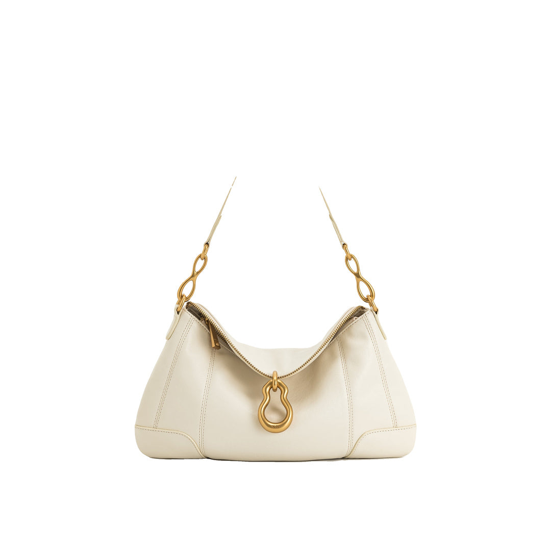 JW PEI Jayla Metal Pendant Embellished Shoulder Bag - White