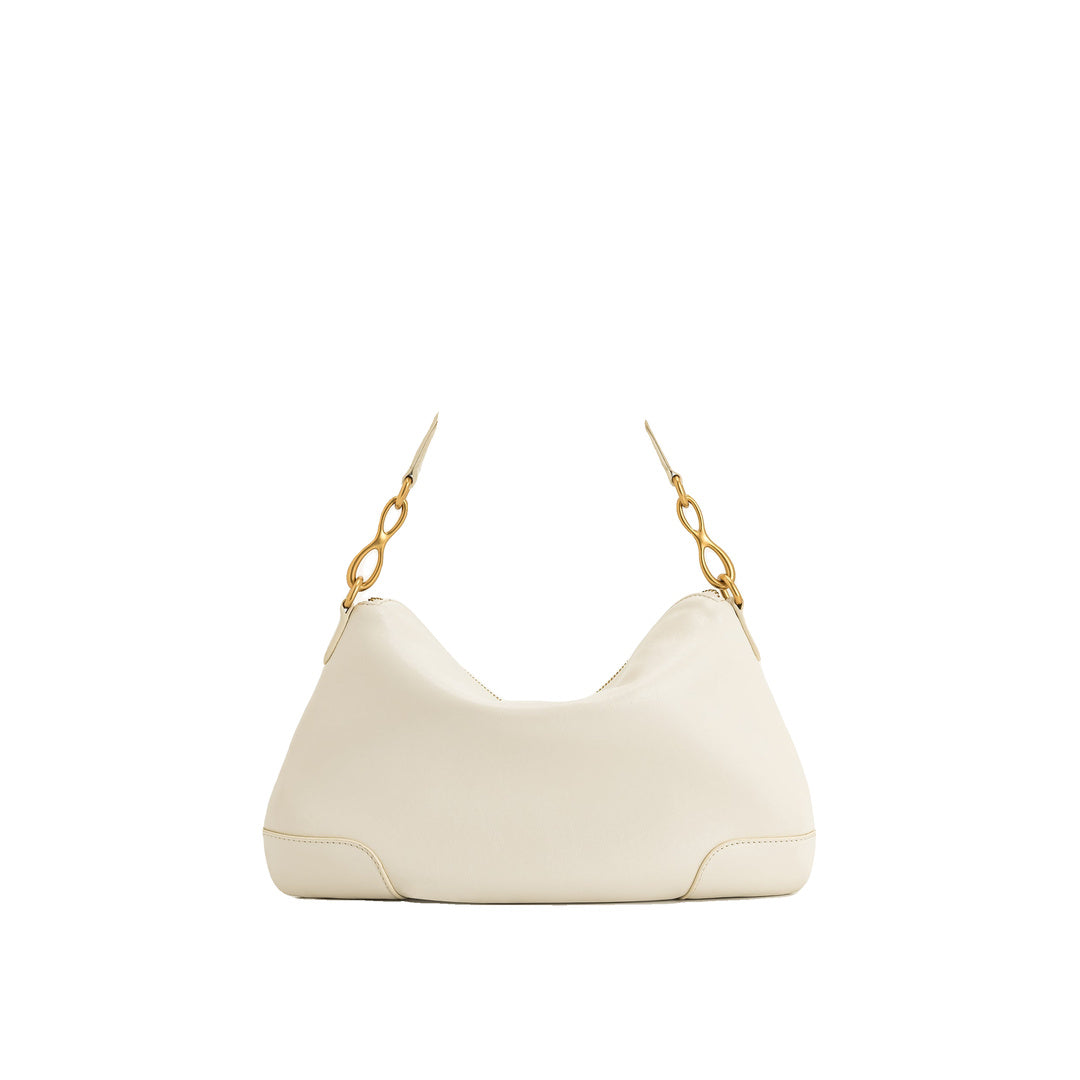 JW PEI Jayla Metal Pendant Embellished Shoulder Bag - White