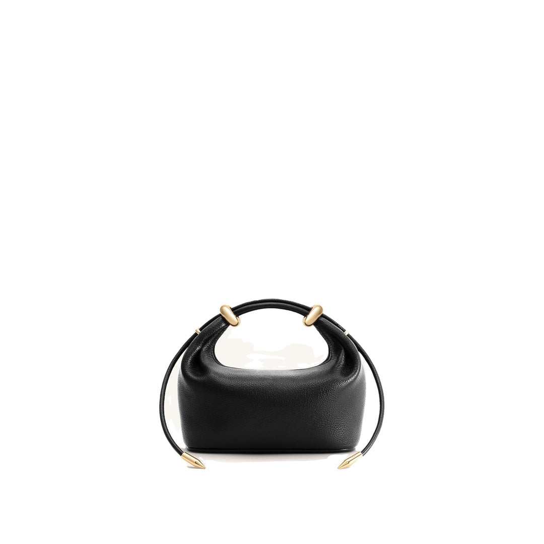 JW PEI Ellie Metal Ring Embellished Top Handle Bag - Black