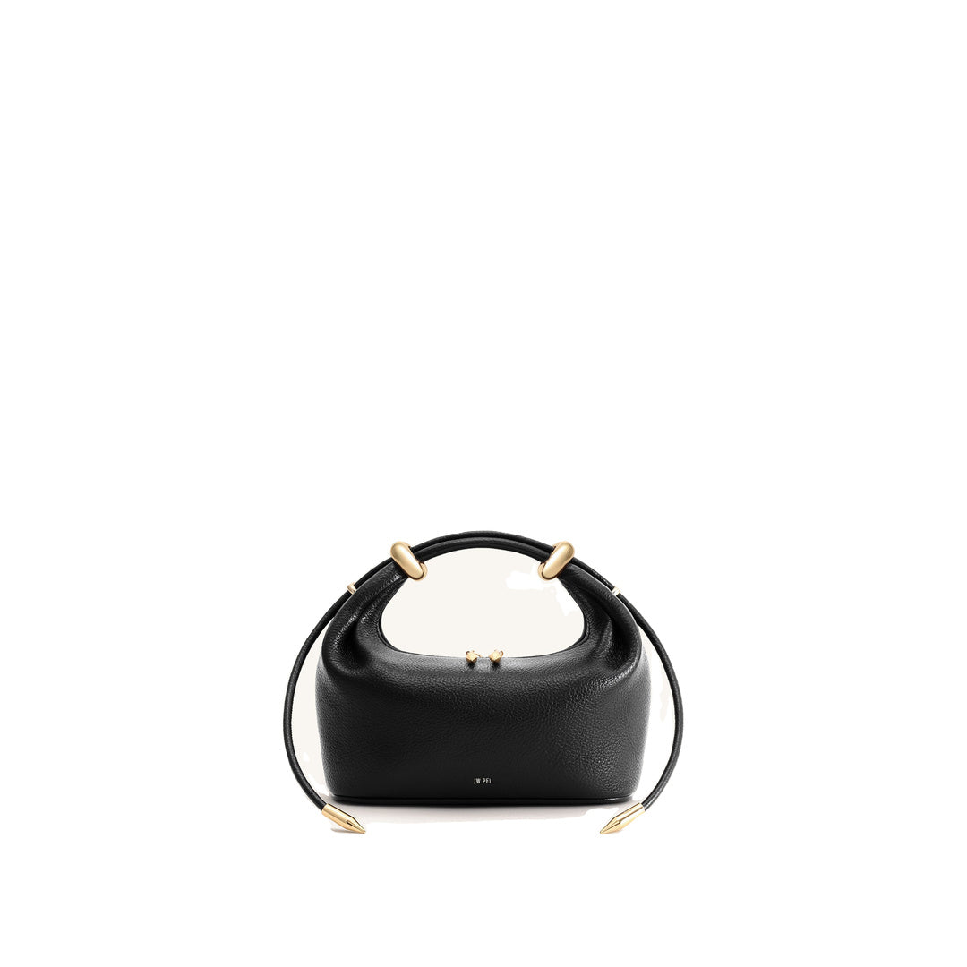 JW PEI Ellie Metal Ring Embellished Top Handle Bag - Black