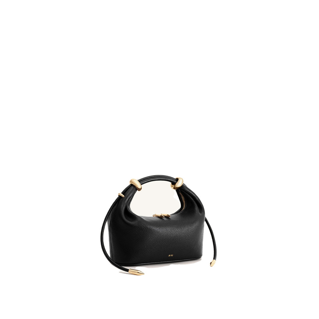 JW PEI Ellie Metal Ring Embellished Top Handle Bag - Black