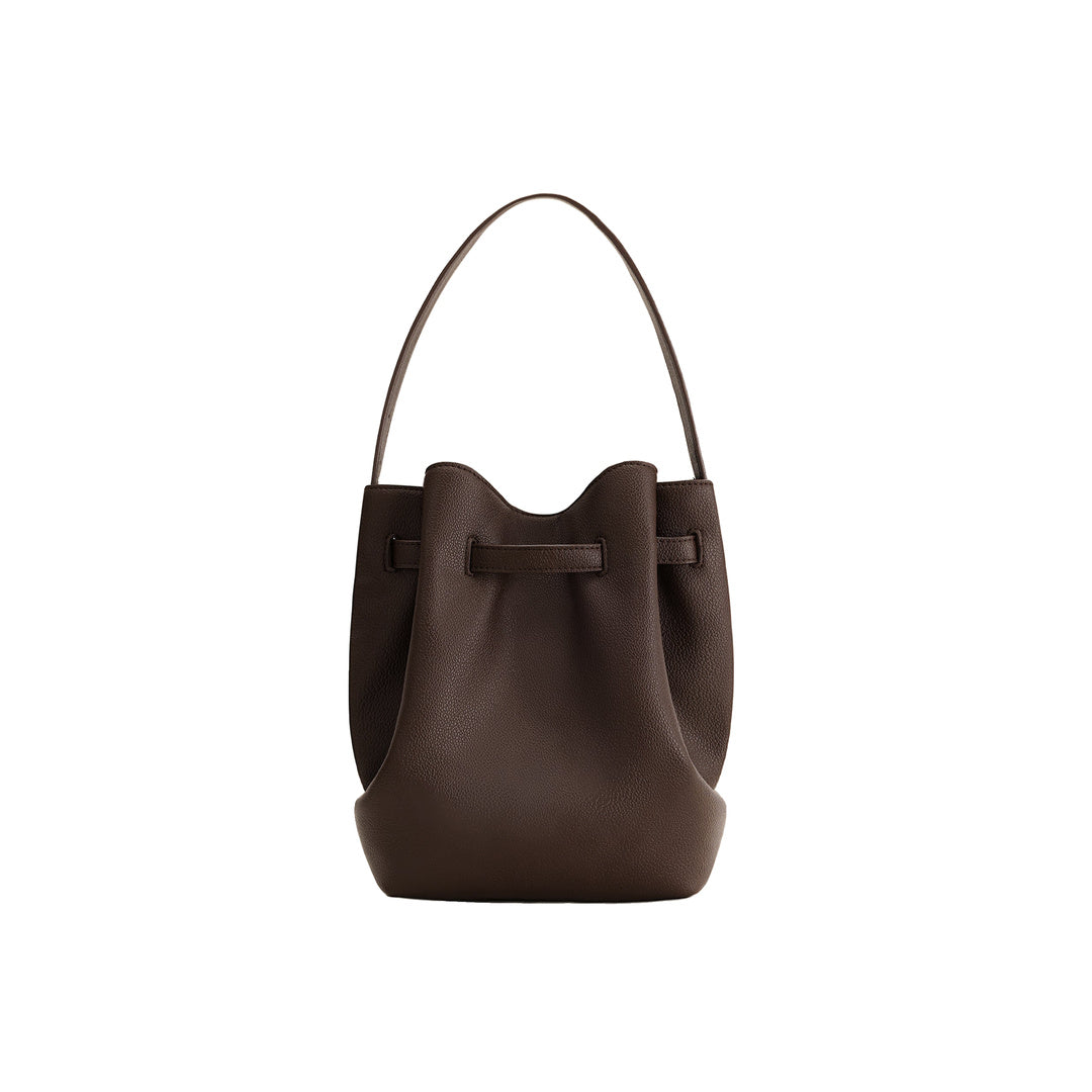JW PEI Clara Lock Accent Bucket Shoulder Bag - Mocha Brown