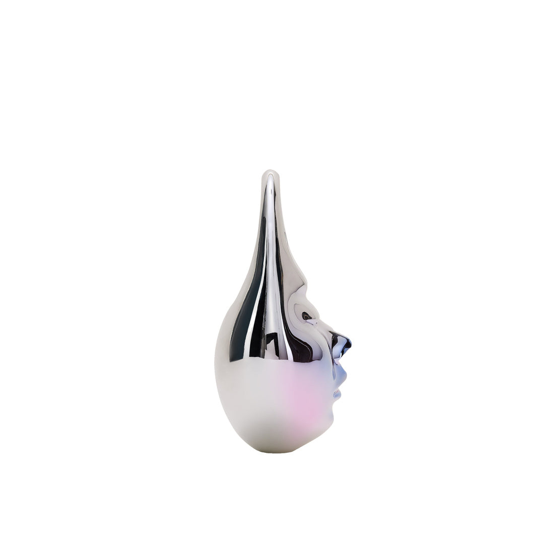 JW PEI Lillian Face Crescent Top Handle Bag - Silver