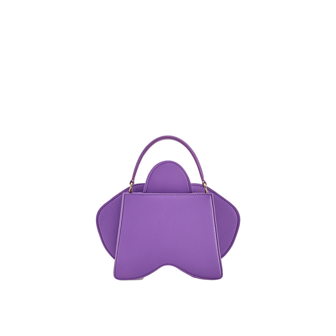JW PEI Flora Orchid Shaped Top Handle Bag - Purple