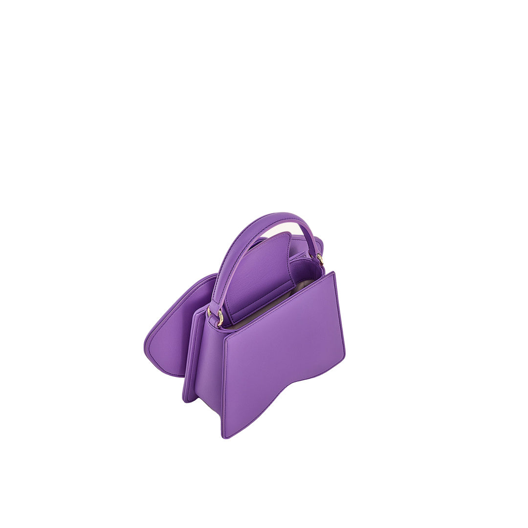 JW PEI Flora Orchid Shaped Top Handle Bag - Purple