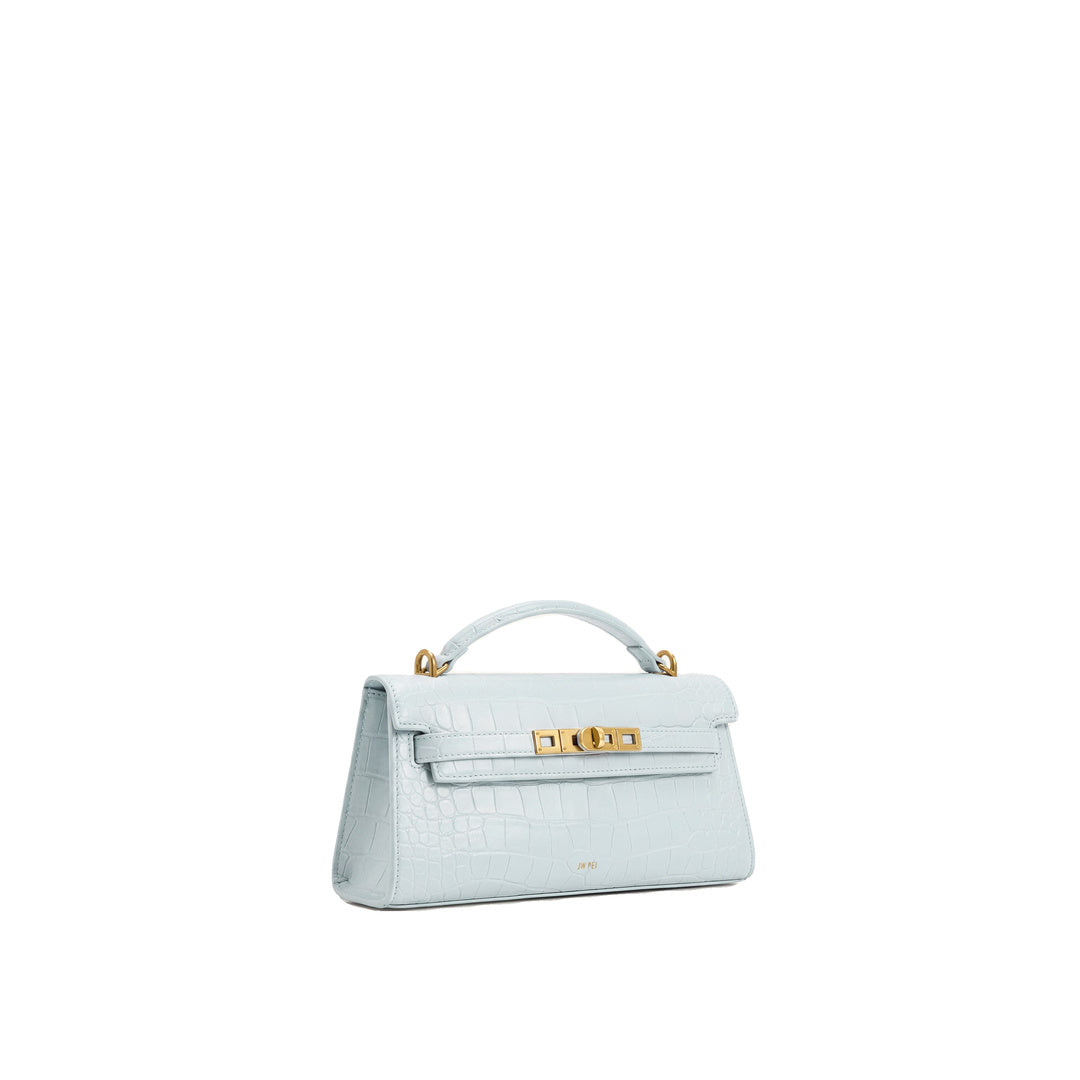 JW PEI Noor Top Handle Bag - Blue Croc