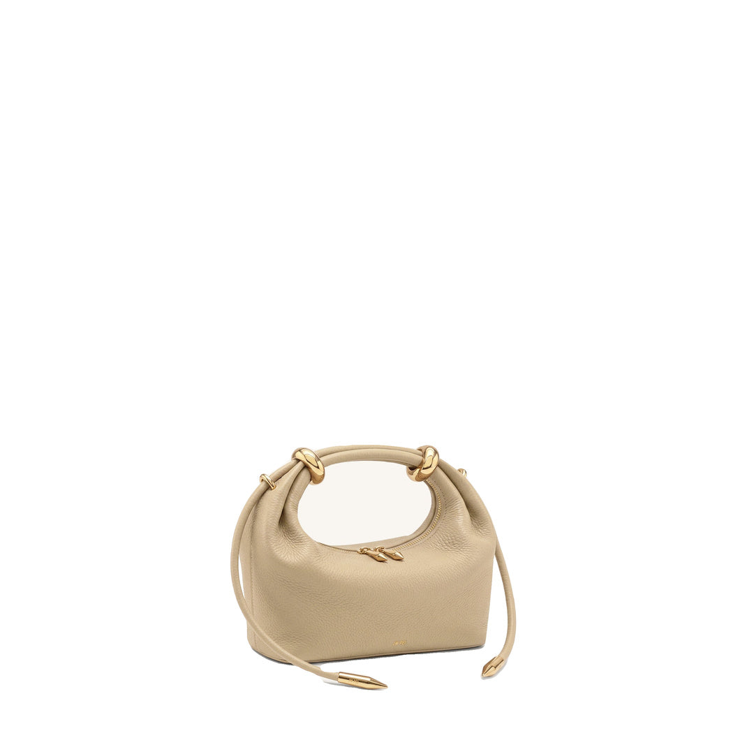 JW PEI Ellie Metal Ring Embellished Top Handle Bag - Beige