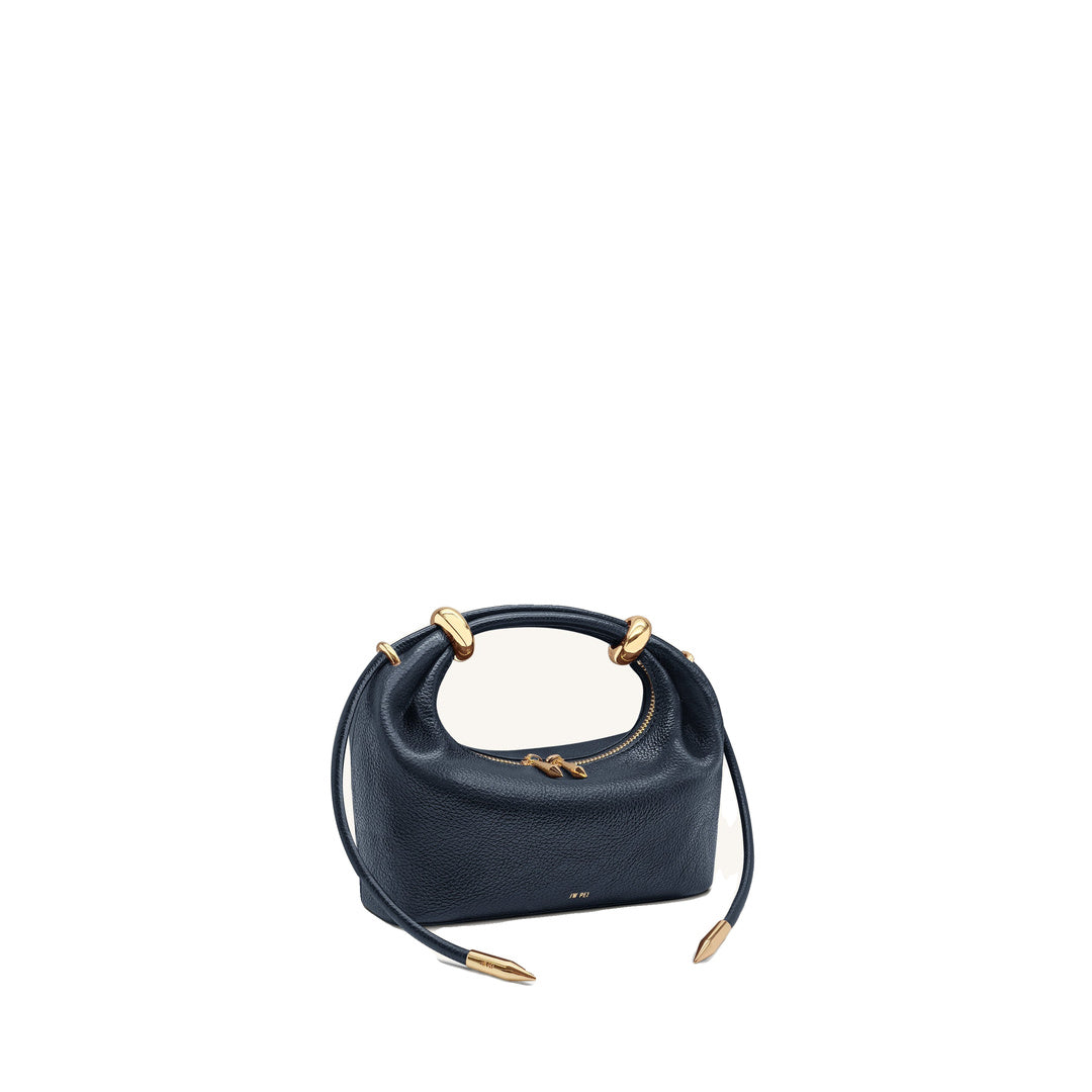 JW PEI Ellie Metal Ring Embellished Top Handle Bag - Navy