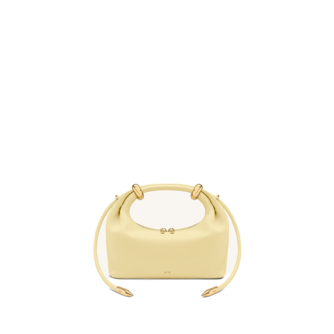 JW PEI Ellie Metal Ring Embellished Top Handle Bag - Lemon Yellow