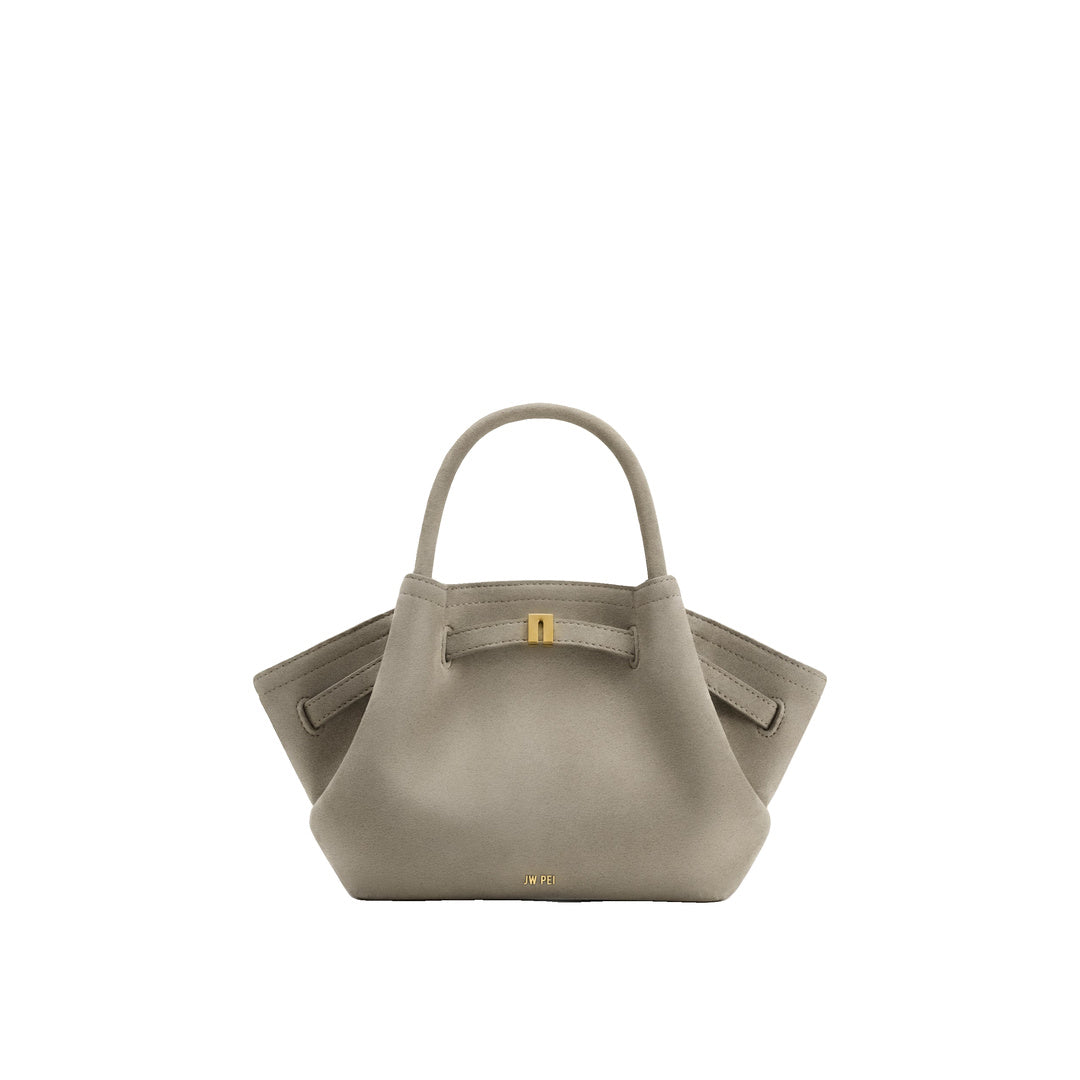 JW PEI Hana Mini Faux Suede Tote Bag - Gray