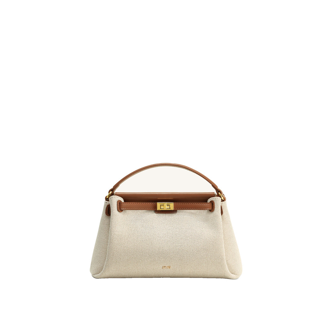 JW PEI Carmen Top Handle Bag - Brown Canvas