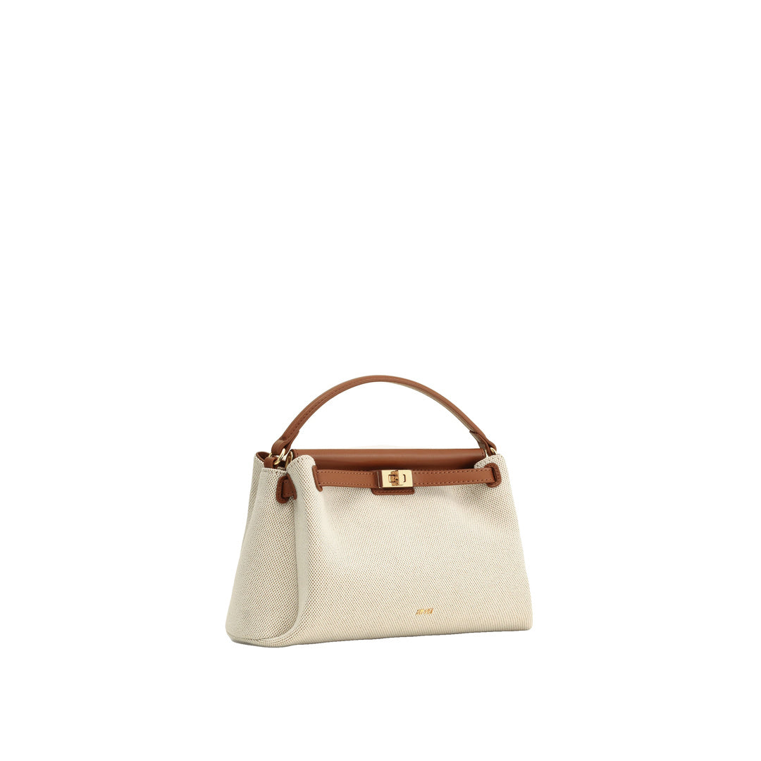 JW PEI Carmen Top Handle Bag - Brown Canvas