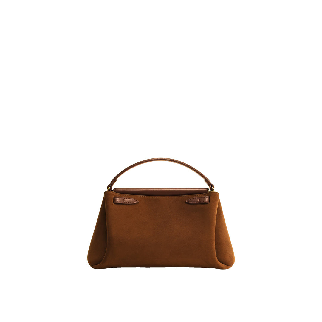 JW PEI Carmen Faux Suede Top Handle Bag - Brown