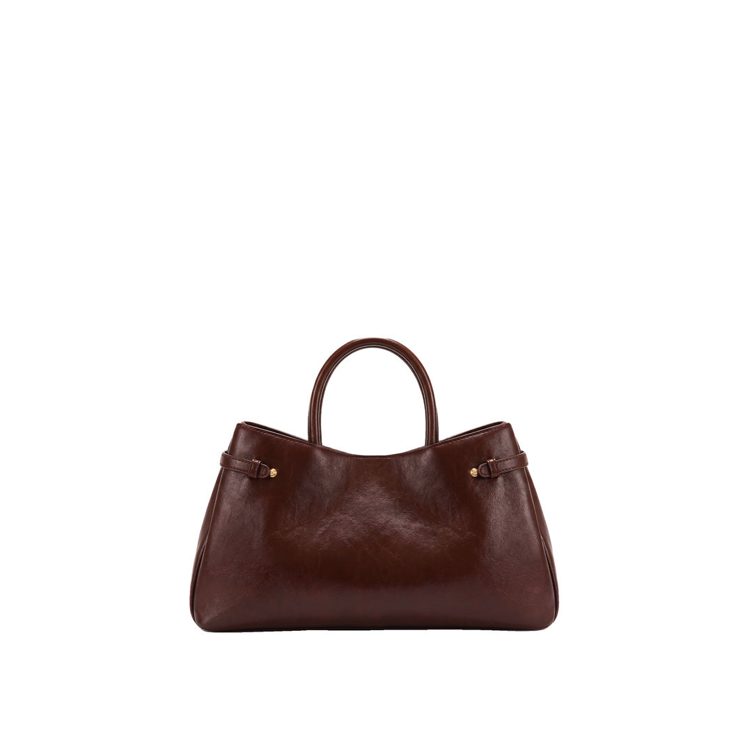 JW PEI Maeve Dachshund Charm Satchel Tote Bag - Deep Burgundy