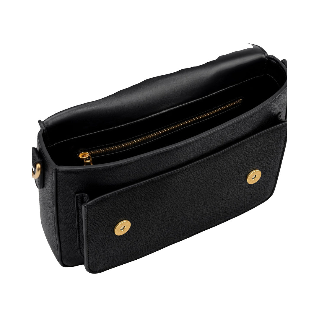 JW PEI Mirelle Pebbled Top Handle Satchel - Black