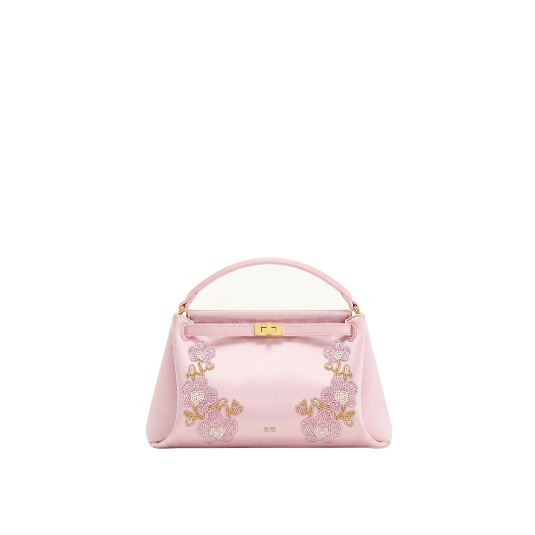 JW PEI Carmen Beaded Orchid Top Handle Bag - Light Pink