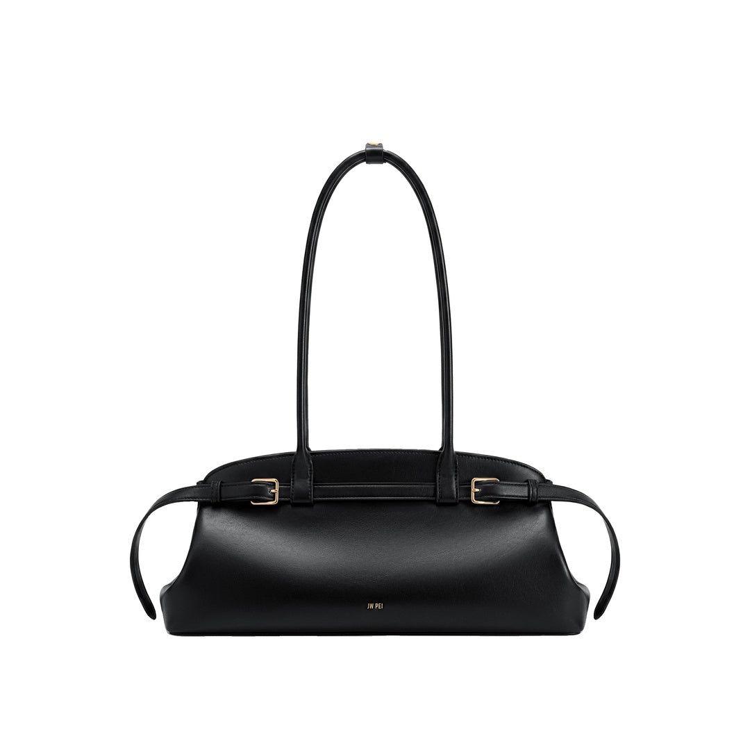 JW PEI Arden Belt Detail East-West Shoulder Bag - Black