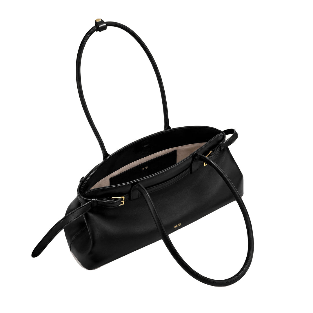 JW PEI Arden Belt Detail East-West Shoulder Bag - Black