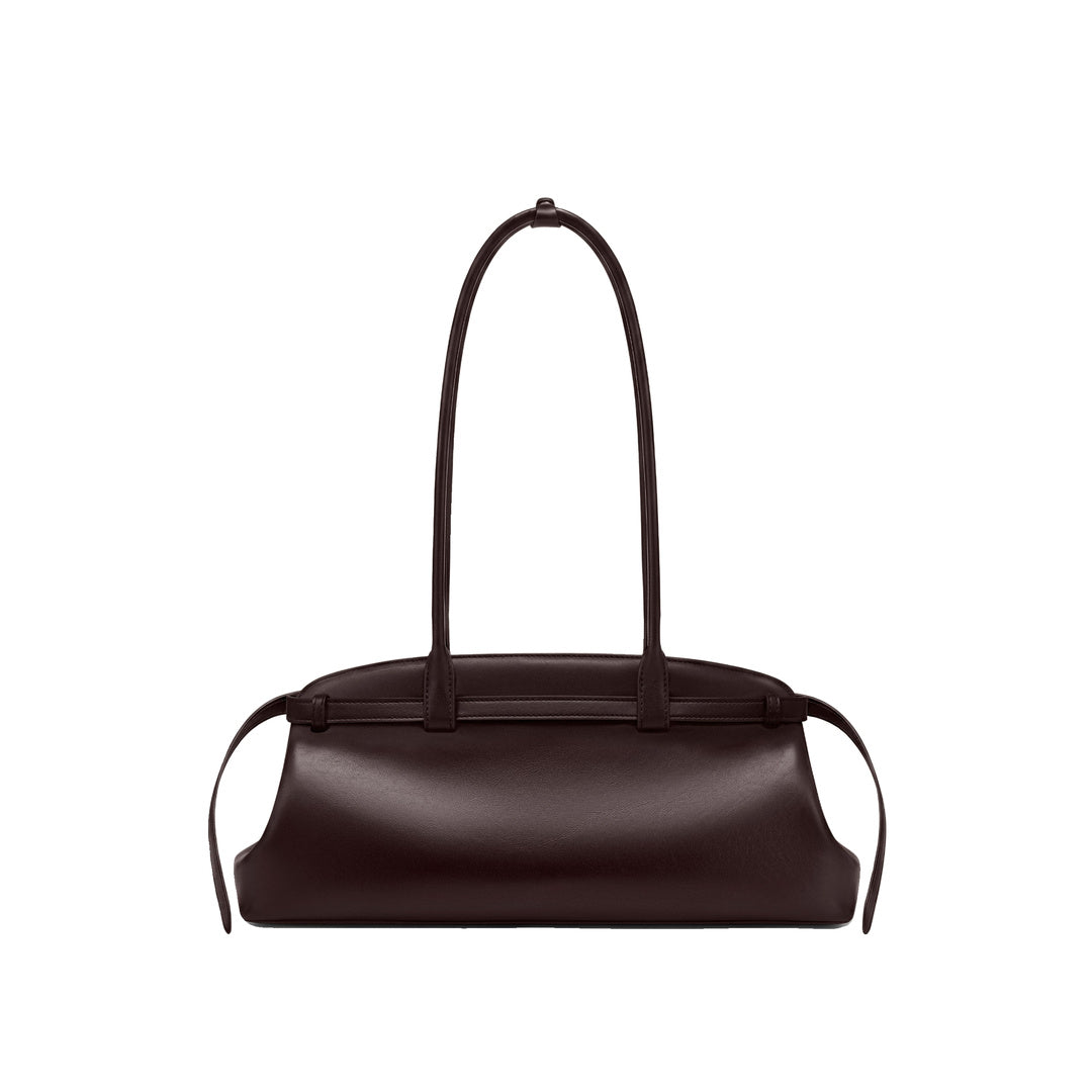 JW PEI Arden Belt Detail East-West Shoulder Bag - Dark Brown
