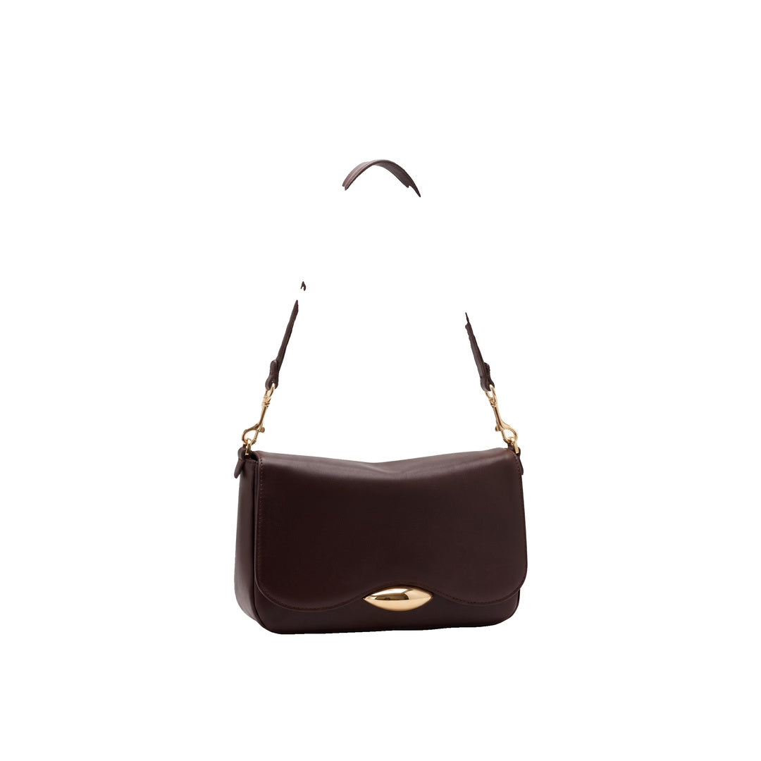 JW PEI Sofia Classic Flap Shoulder Bag - Dark Brown