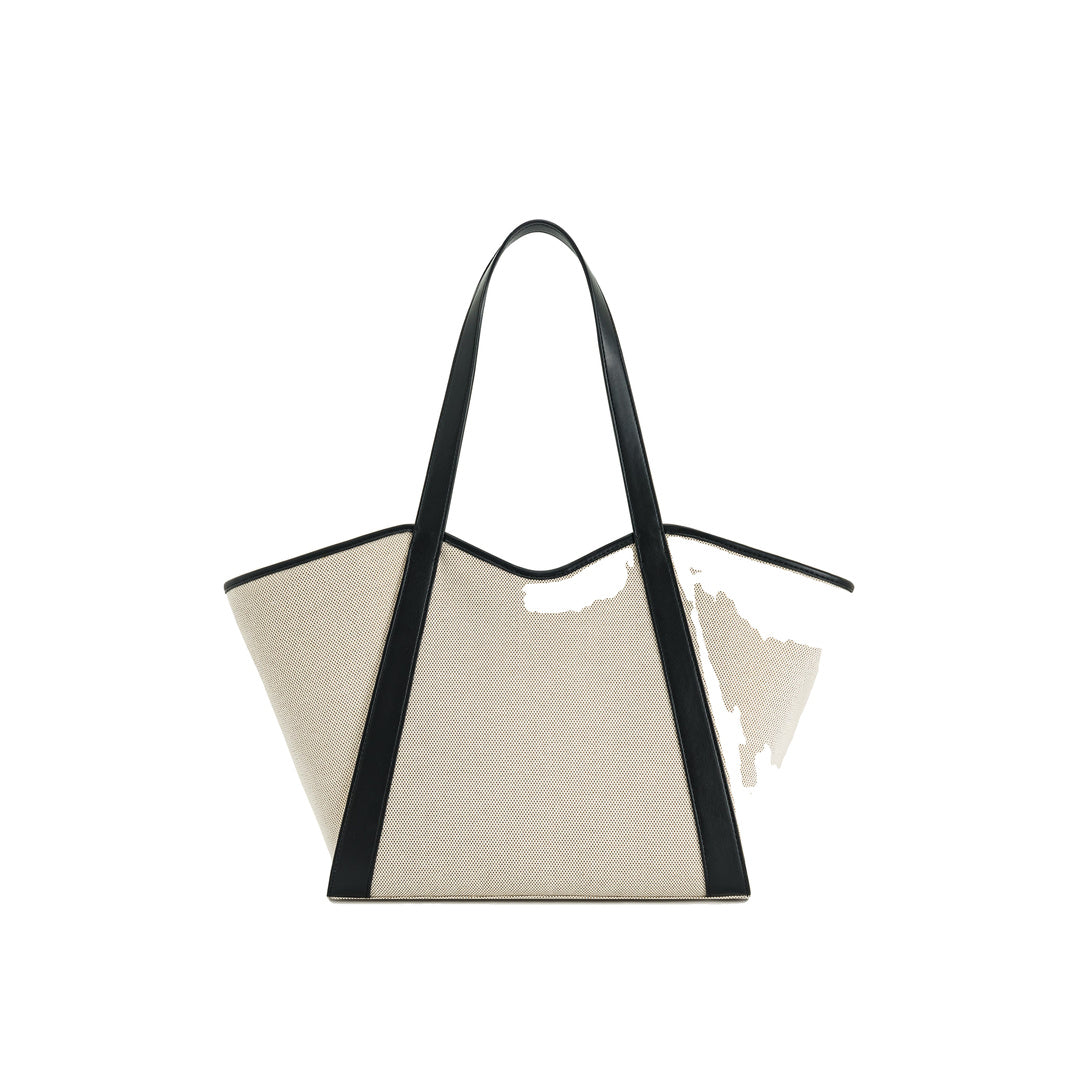JW PEI Kiana Large Capacity Tote Bag - Black Canvas