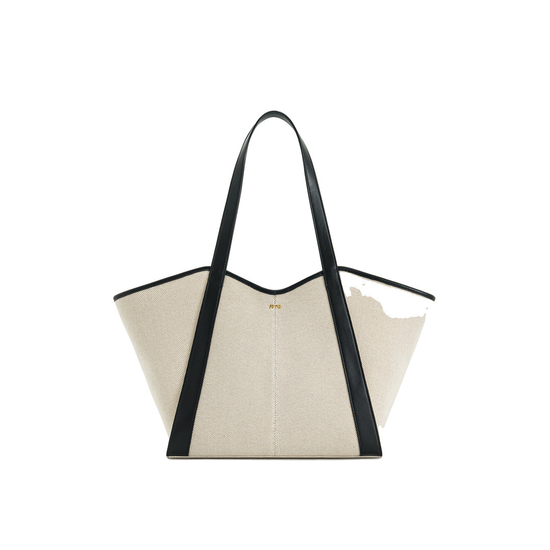 JW PEI Kiana Large Capacity Tote Bag - Black Canvas