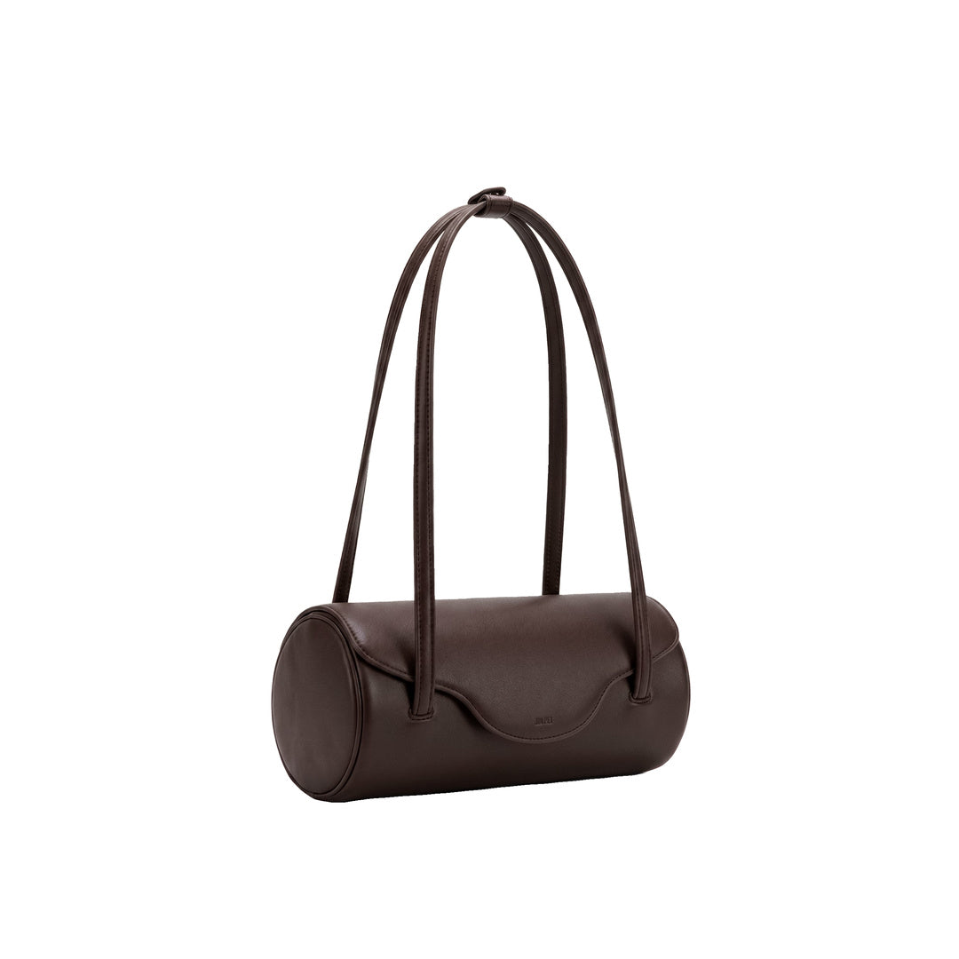 JW PEI Solenne Barrel Shoulder Bag - Dark Brown
