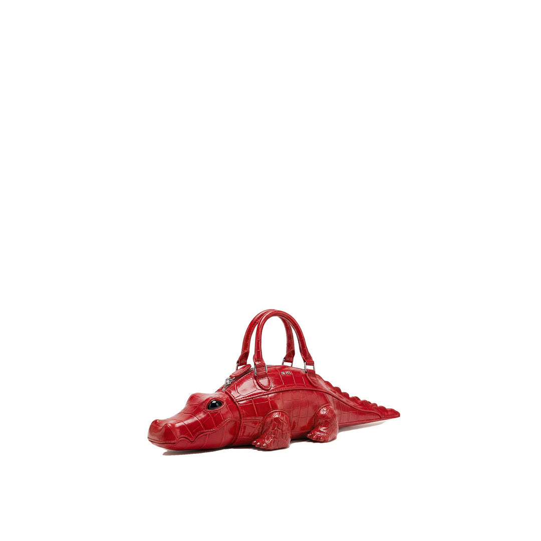 JW PEI Jayden Crocodile Novelty Handbag - Red