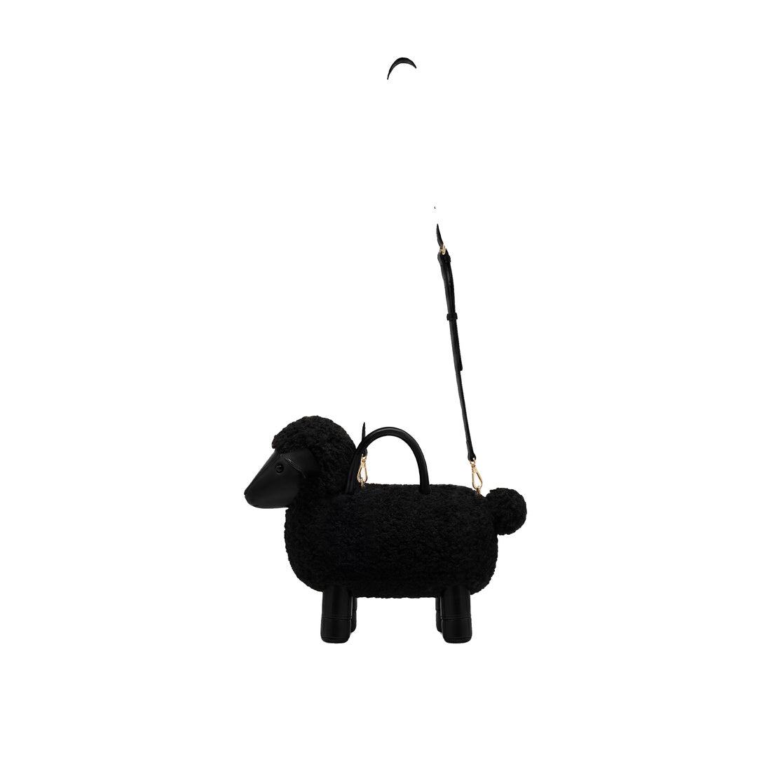 JW PEI Luna Sheep Top Handle Bag - Black