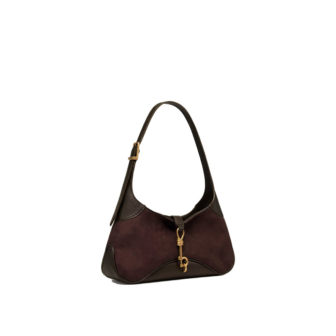 JW PEI Juliette Key Charm East-West Shoulder Bag - Dark Brown
