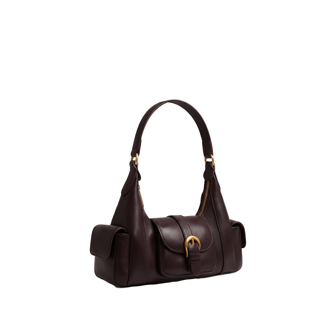 JW PEI Estelle Pocket Shoulder Bag - Dark Brown