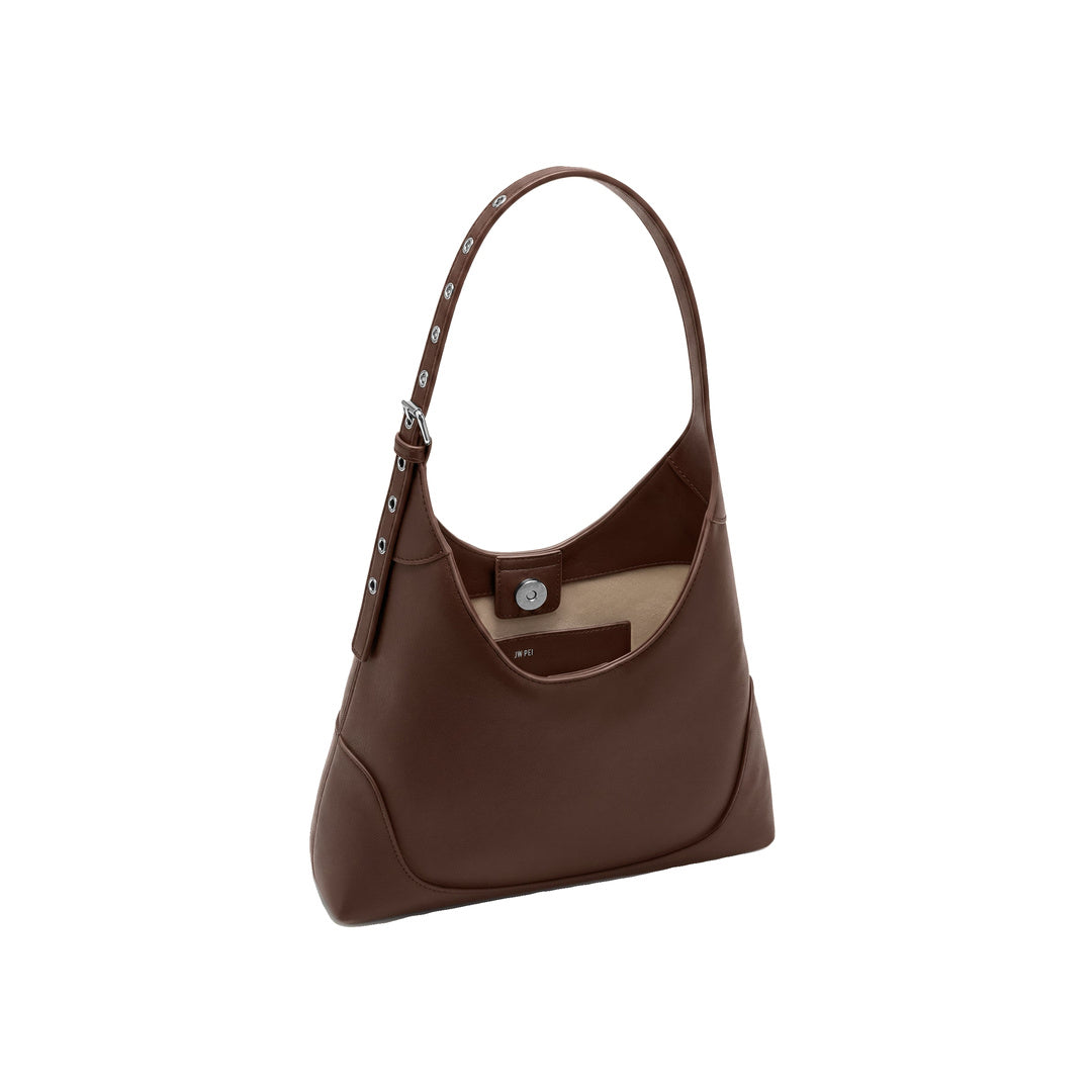 JW PEI Willow Soft Hobo Shoulder Bag - Dark Brown